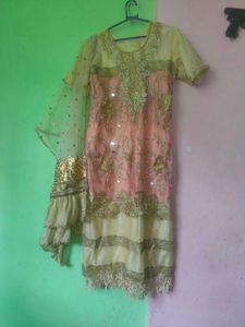 Elegant Embroidered Kameez With Dupatta