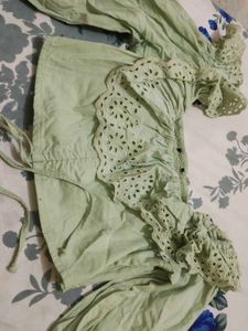 Eyelet Crop Top