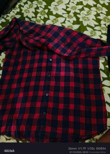 Red &amp; Blue Flannel Shirt