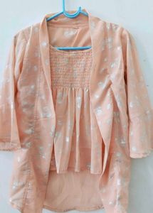 Peach Shrug Set