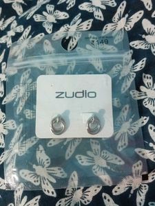A Silver Pinteresty Earing
