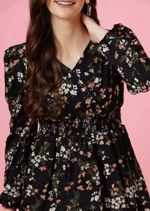 Floral Print Long Sleeve Blouse