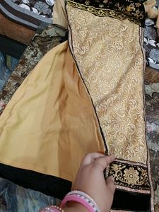 Heavy Embroidery Stone Work With Latkan