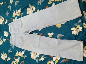 2 Light Wash Denim Jeans blue and white