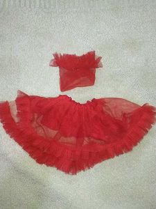 Red Tulle Dress for dolls🎎