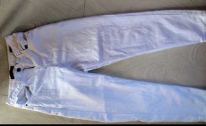 White Straight Leg Jeans