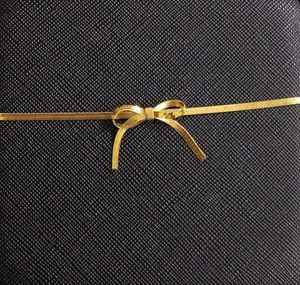 Snake Chain Bow Pendent