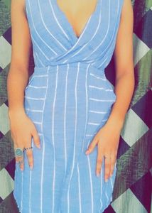 Deep Neck One Piece Dress