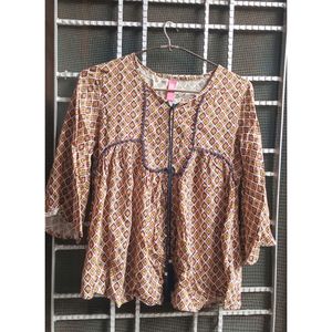Yellow Pattern Top