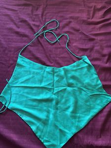 Backless Satin Top