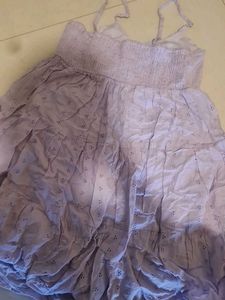 Lavender Tiered Mini Dress