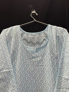Blue Lakhnavi Chicken Kari Kurta.