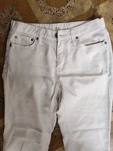 Skinny Off White Pent