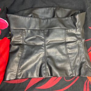Zara Leather Tube Top