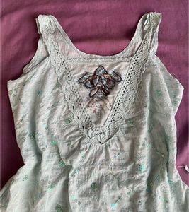 Embroidered Tank Top