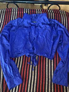 Blue Crop Top