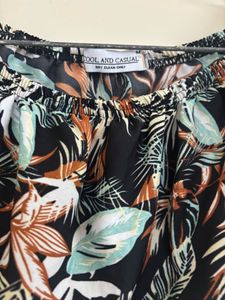 COOL AND CAUSAL BOTANICAL BEACH  CO-ORDS SET