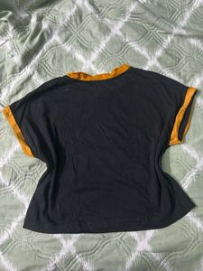 Black Ringer Tee