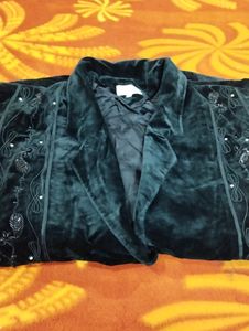 Velvet Embroidery Coat