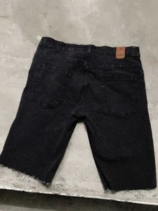 Black Denim Shorts by Jet Blac