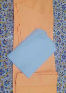Peach Kurta Pajama Set