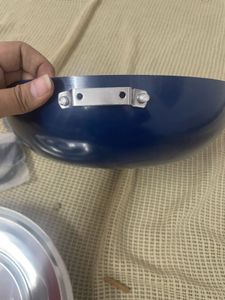 Renberg Blue Orchid Kadai With Stainless Steel Lid