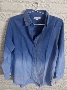 Blue Ombre Denim Shirt