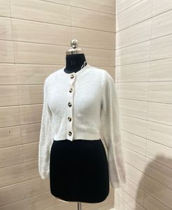 H&amp;M korean fluffy Pintresty🌸 cardigan