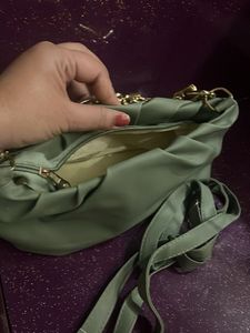 Chic Handbag with Chain Detail