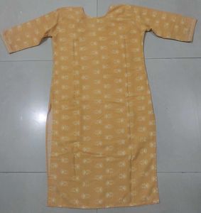 Pink / yellow Floral Print Kurta
