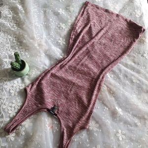 pink forever 21 knitted bodycon dress
