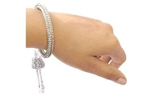 Crystal Bracelet And Unique Silver Tone Braclet 💛