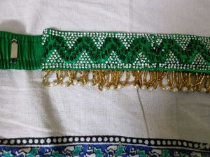 Waist Belt With Beads And Stones Work