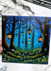 Mini Enchanted Forest Painting