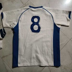 Nike Dri-Fit Jersey- White-blue size(150-160cm)