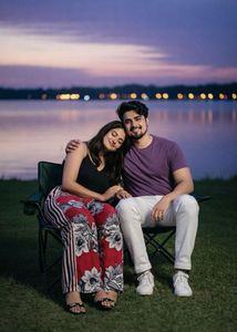 Scarlet Bloom Stripes: Lounge in Style 🌺✨ Now