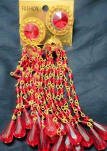 Beautiful Red Colour Earrings