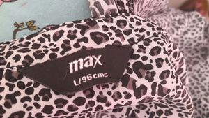 Leopard Print Sleeveless Top With Ribbon MAX Brand Custom New Latest Trendy Trending Fashionable Korean Style Japanese Brand Summer Winter Spring Monsoon Party Casual Work Job Wear For Women And Girls