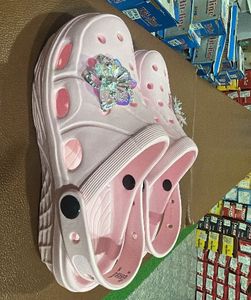 Pink Clogs with Charms