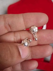 Silver Flower Drop Earrings 92.5 Hallmark