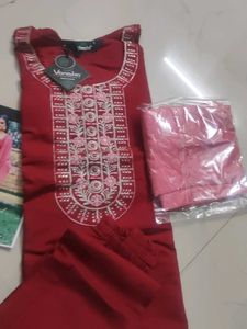 Red Kurta Set