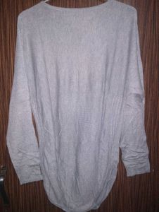 Gray Long Sleeve Tunic Top