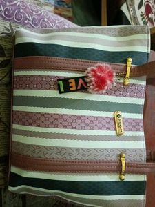 Women Beige Hand Held Bag Extra Spacious