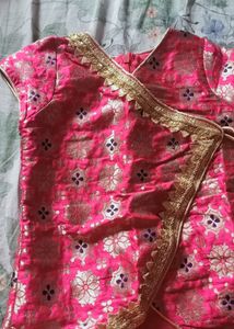 Firstcry Salwar Suit And Dupatta With No Pant For 6-12 Months Baby Girl Dress