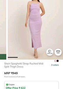 Lilac Bodycon Midi Dress