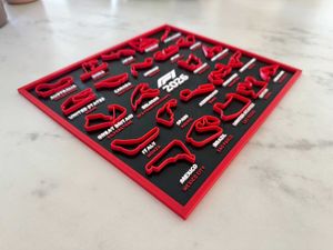 Formula 1 F1 2026 calendar 3d printed