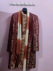 Maroon Sherwani