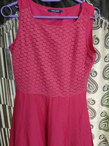 Sleeveless Pink Flared Gown