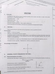 Physics Vector Notes