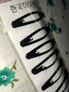 Black Hair Clips (12pcs)